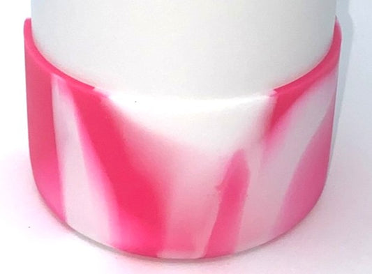 Rose Pink & White Swirl Stanley Tumbler Boot Sleeve #103