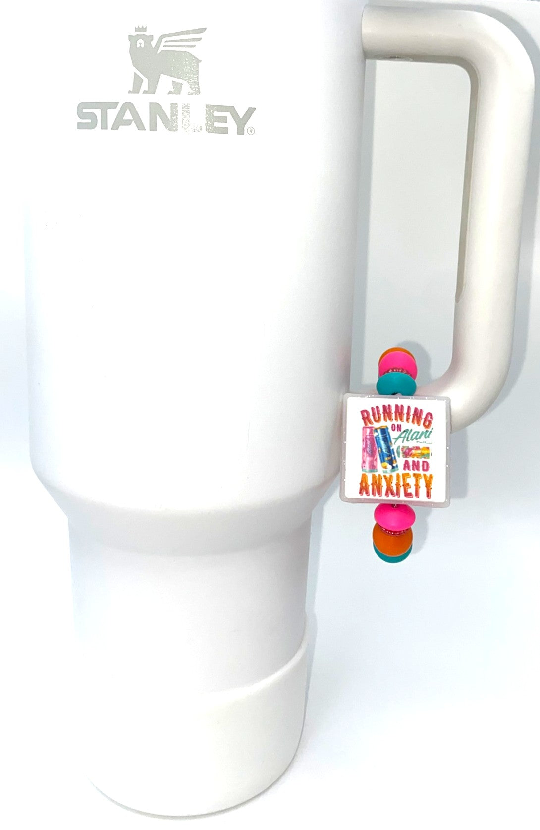 Running on Alani & Anxiety Stanley Tumbler Cup Handle Charm