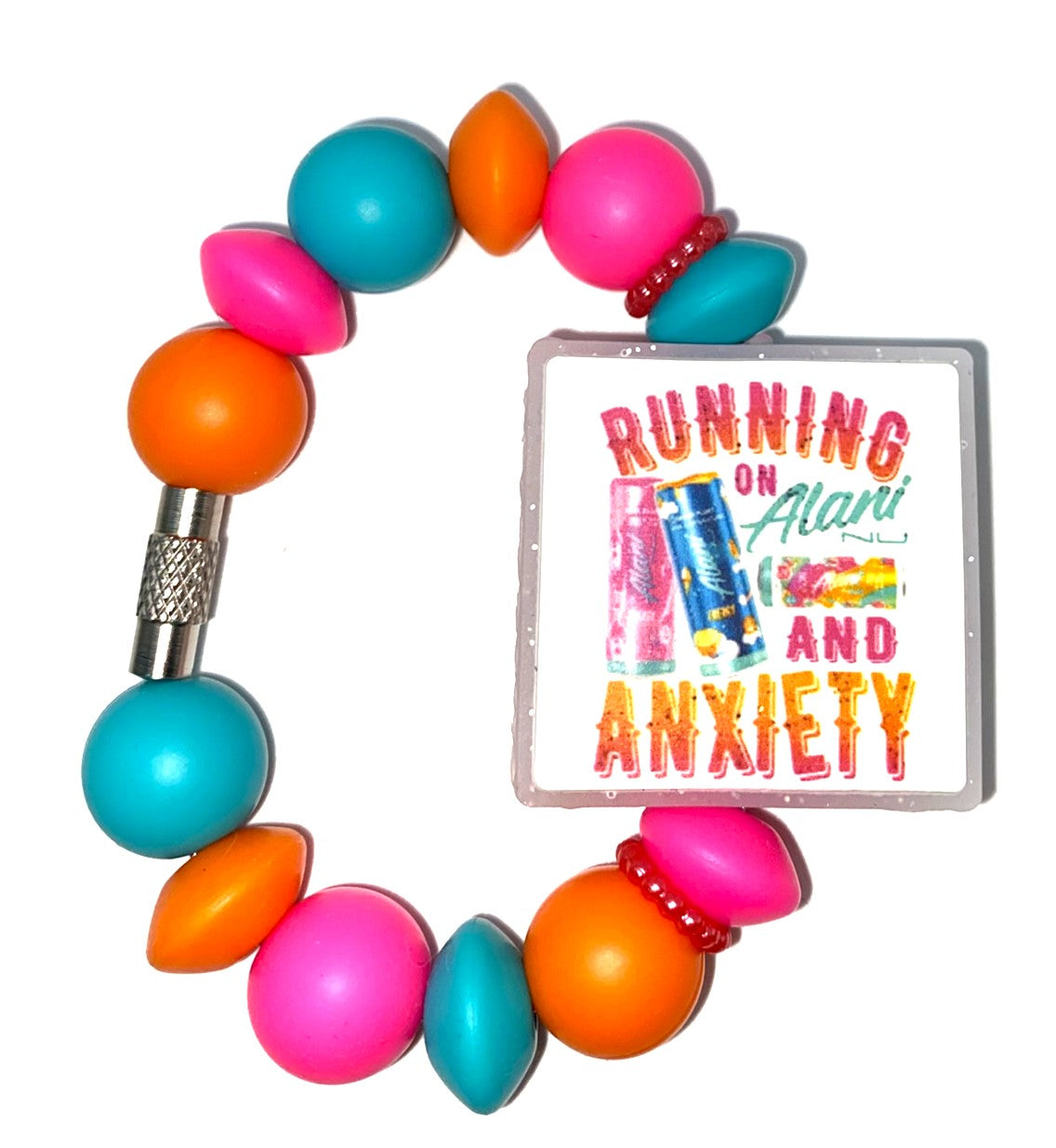Running on Alani & Anxiety Stanley Tumbler Cup Handle Charm