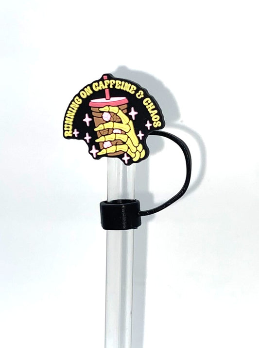 Running On Caffeine & Chaos Straw Topper