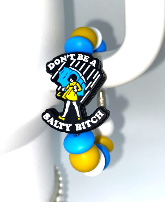 Don't Be A Salty Bitch Salt Container Stanley Tumbler Cup Handle Charm