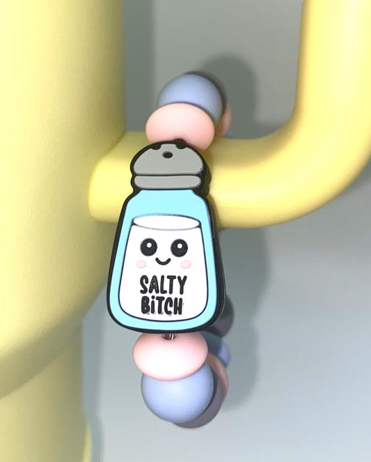 Salty Bitch Shaker Stanley Tumbler Cup Handle Charm