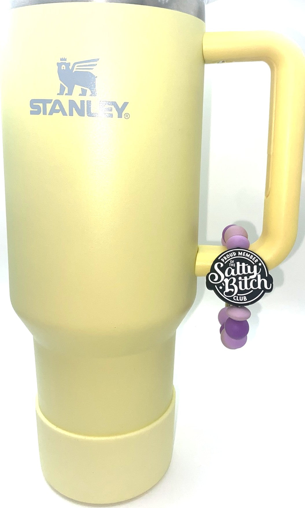 White Proud Member of the Salty Bitch Club Stanley Tumbler Cup Handle Charm