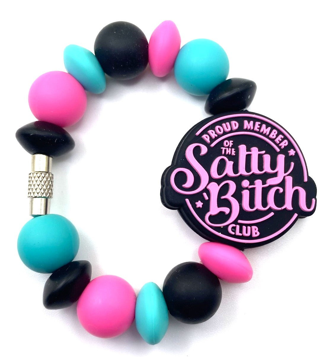 Pink Proud Member of the Salty Bitch Club Stanley Tumbler Cup Handle Charm