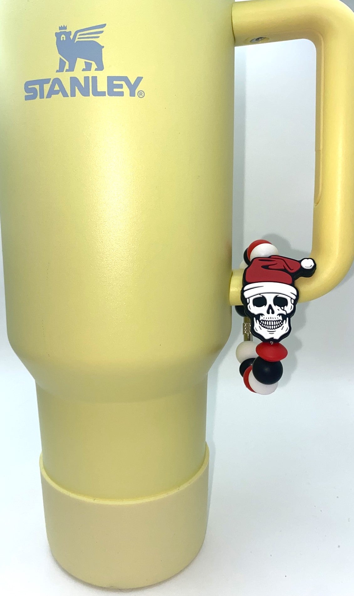 Santa Skull Christmas Stanley Tumbler Cup Handle Charm