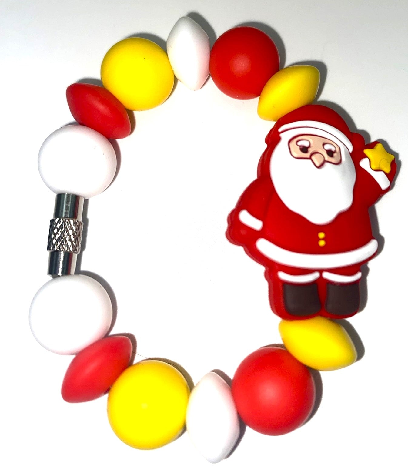 Santa Claus w/Star Stanley Tumbler Cup Handle Charm