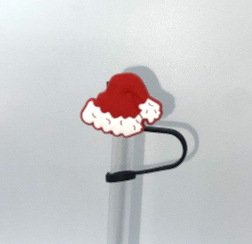 Santa Hat Straw Topper