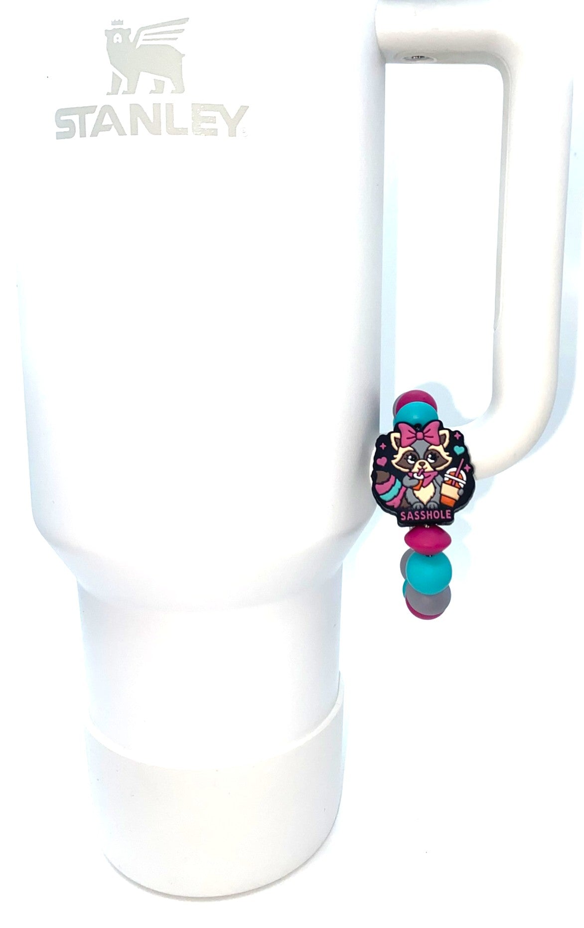 Sasshole Raccoon Stanley Tumbler Cup Handle Charm