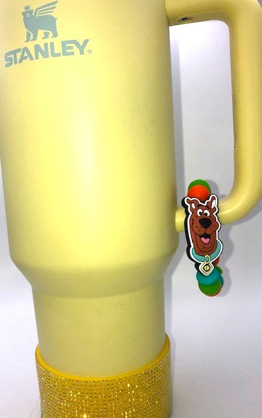 Scooby Mystery Dog Cartoon Stanley Tumbler Cup Handle Charm