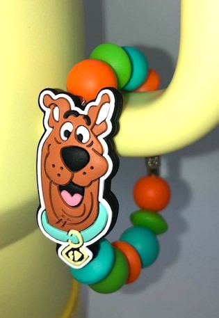 Scooby Mystery Dog Cartoon Stanley Tumbler Cup Handle Charm