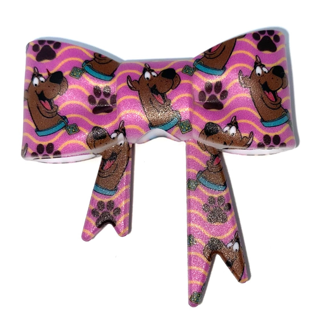 Mystery Dog Bow Straw Topper