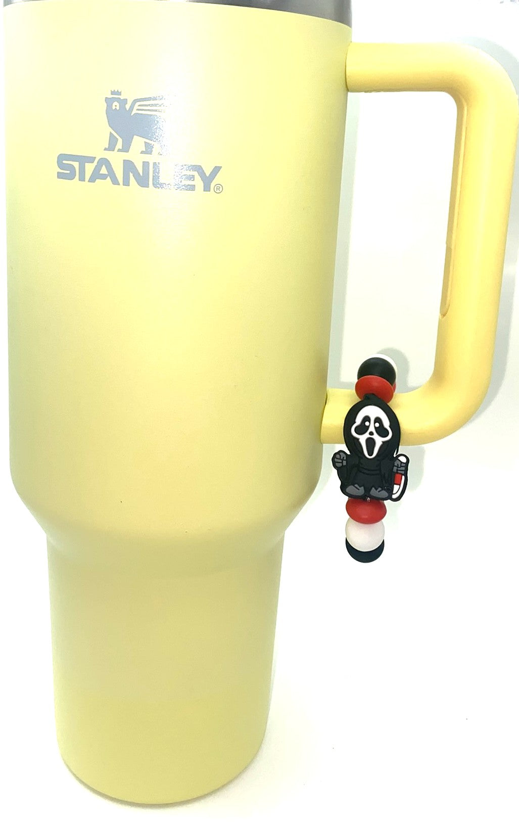 Ghost Face Scream Horror Villain Stanley Tumbler Cup Handle Charm