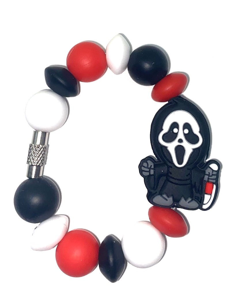 Ghost Face Scream Horror Villain Stanley Tumbler Cup Handle Charm
