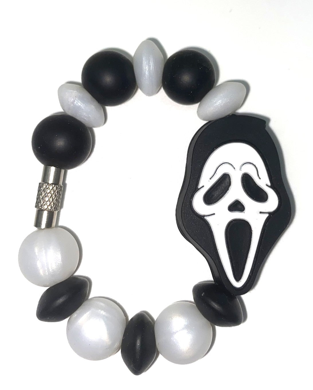 Ghost Face Scream Mask Horror Villain Stanley Tumbler Cup Handle Charm