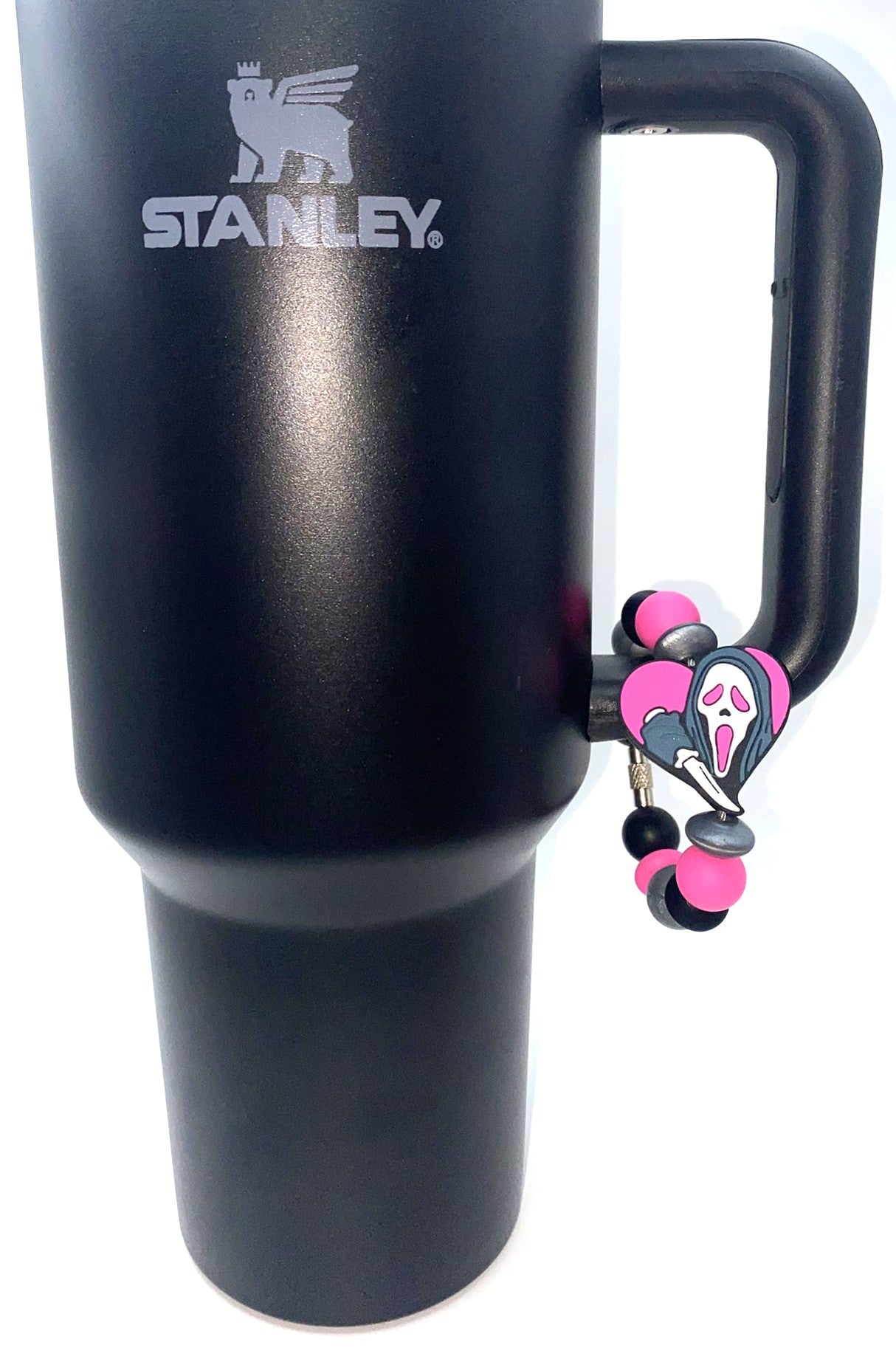 Slasher Love Ghost Face Scream Horror Stanley Tumbler Cup Handle Charm