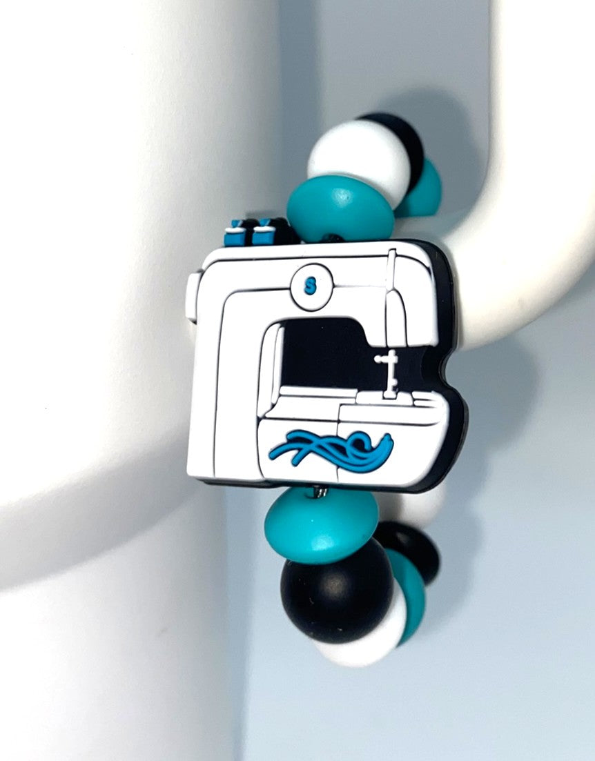 Sewing Machine Let's Get Stitched Stanley Tumbler Cup Handle Charm