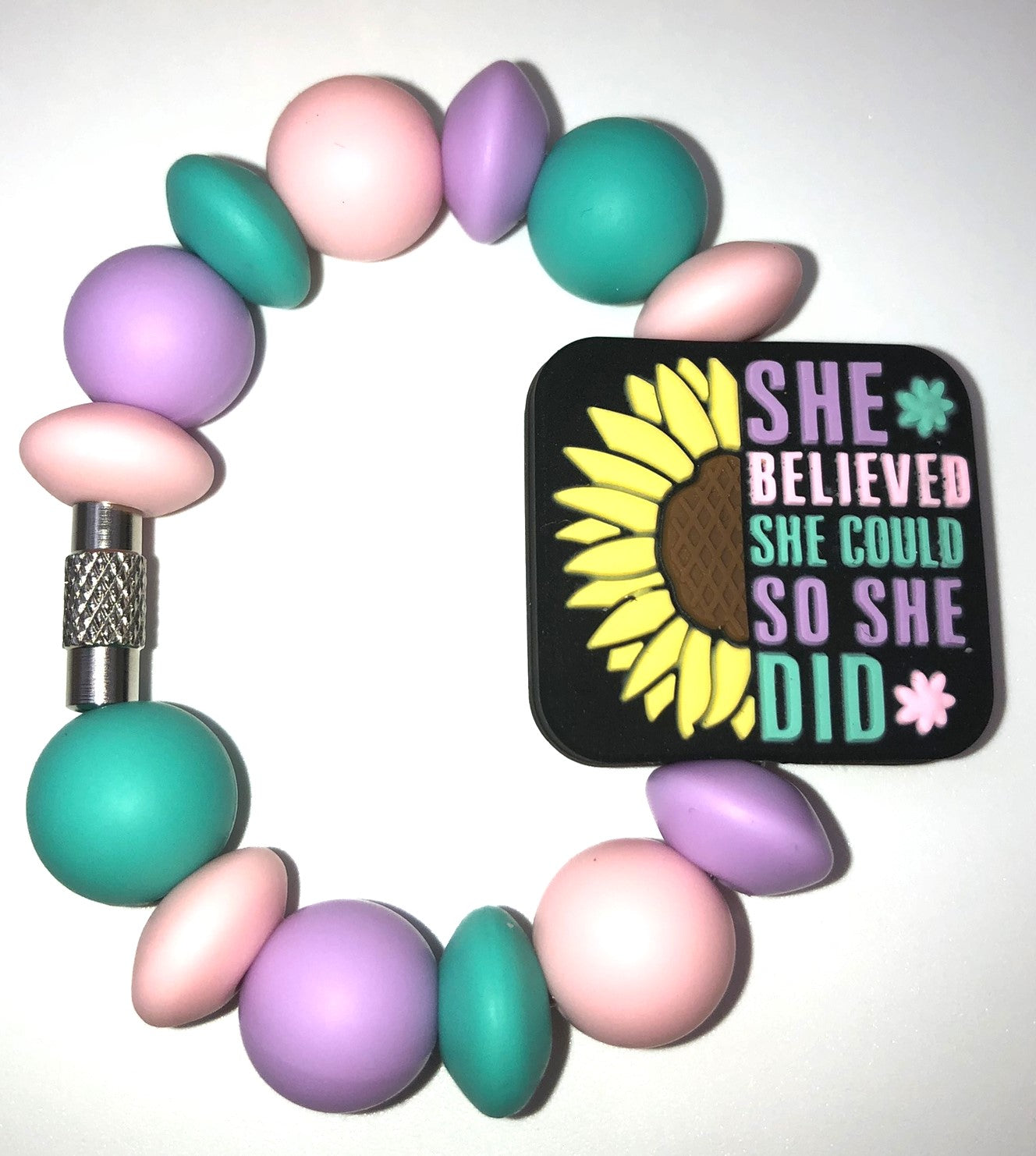 She Believed She Could So She Did Stanley Tumbler Cup Handle Charm