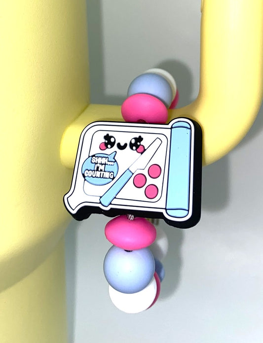 Shh I'm Counting Pharmacy Medical Stanley Tumbler Cup Handle Charm