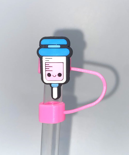 Syringe Shot Medical Straw Topper