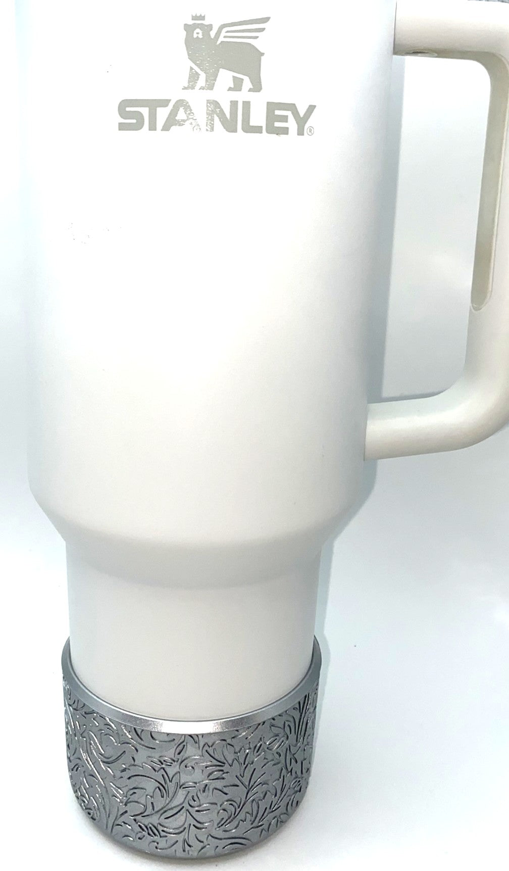 Silver Metallic Baroque Stanley Tumbler Boot Sleeve #210