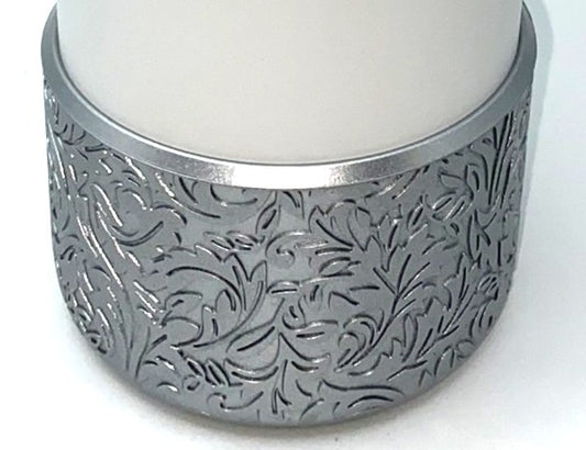 Silver Metallic Baroque Stanley Tumbler Boot Sleeve #210
