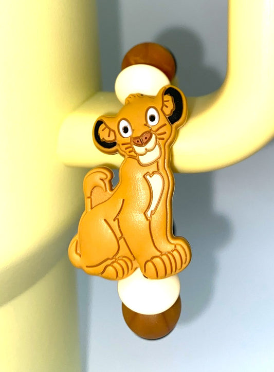 Cute King of the Lions Movie Stanley Tumbler Cup Handle Charm