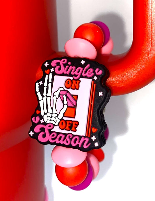 Single Season Light Switch Skellie Funny Valentine Stanley Tumbler Cup Handle Charm
