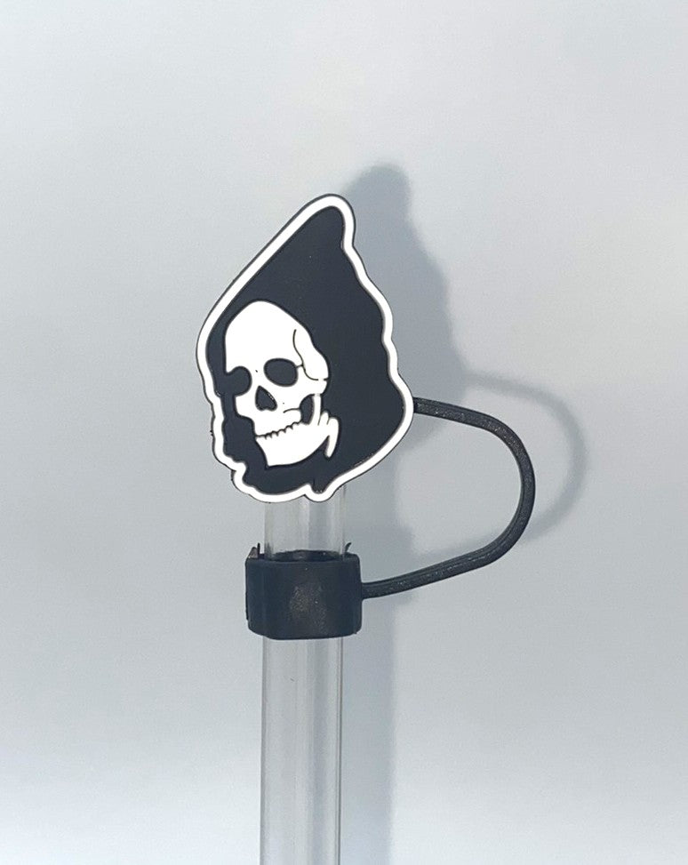 Skeleton Grim Reaper Straw Topper