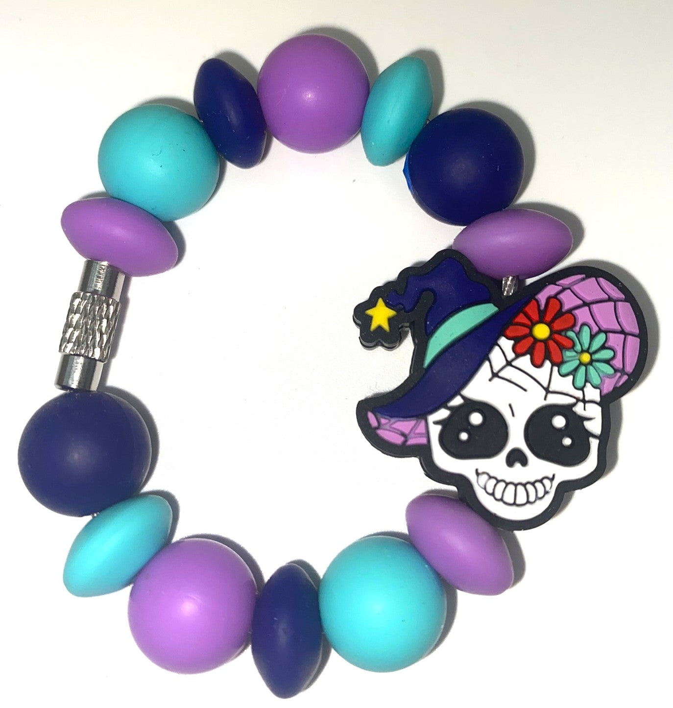 Skeleton Witch Stanley Tumbler Cup Handle Charm