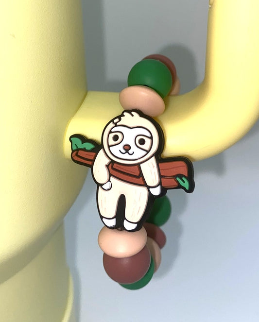 Sloth Hanging From Tree Stanley Tumbler Cup Handle Charm