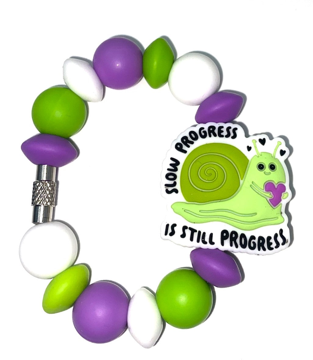 Slow Progress Is Still Progress Snail Stanley Tumbler Cup Handle Charm