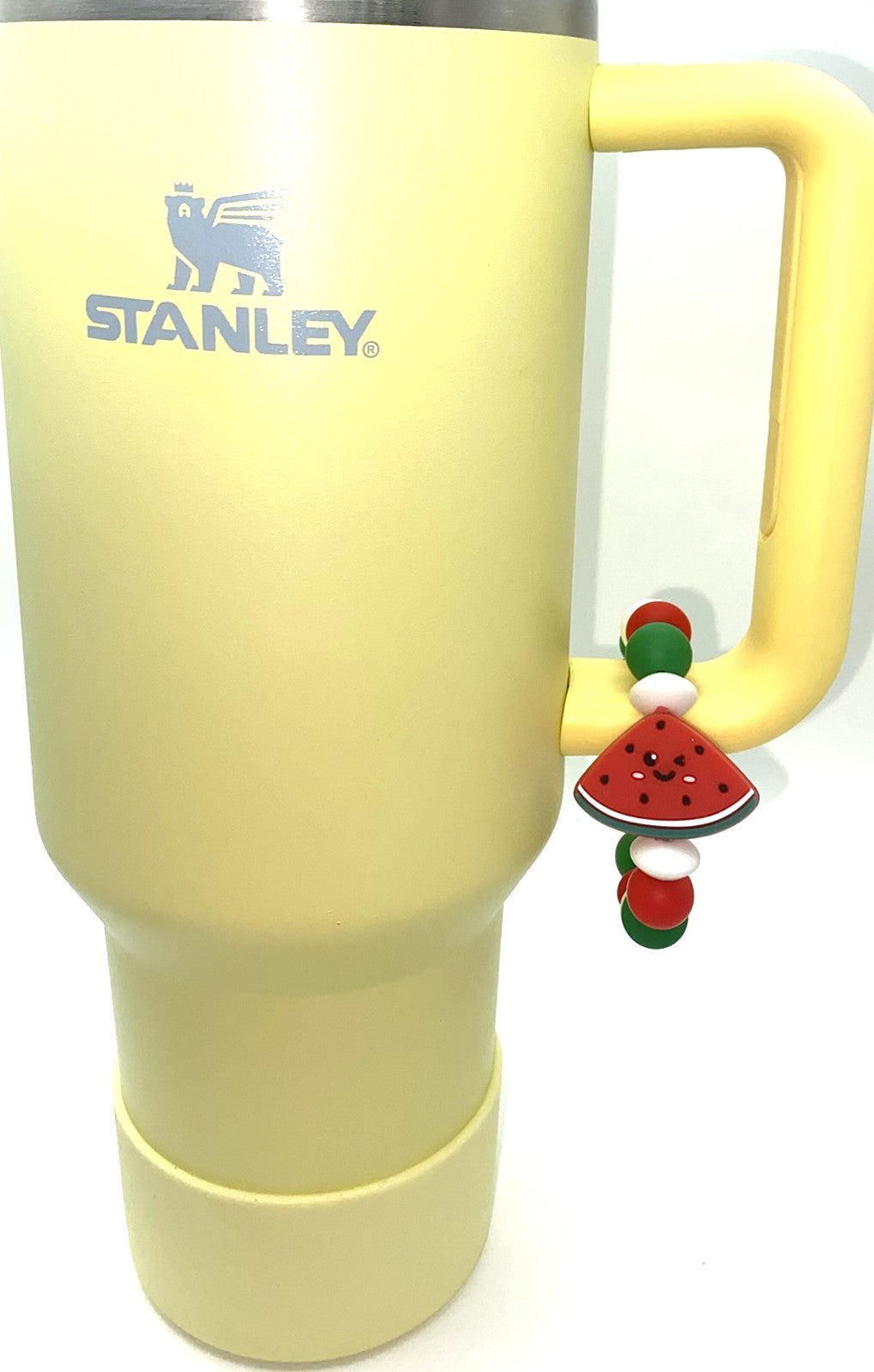 Smiling Red Watermelon Slice Stanley Tumbler Cup Handle Charm