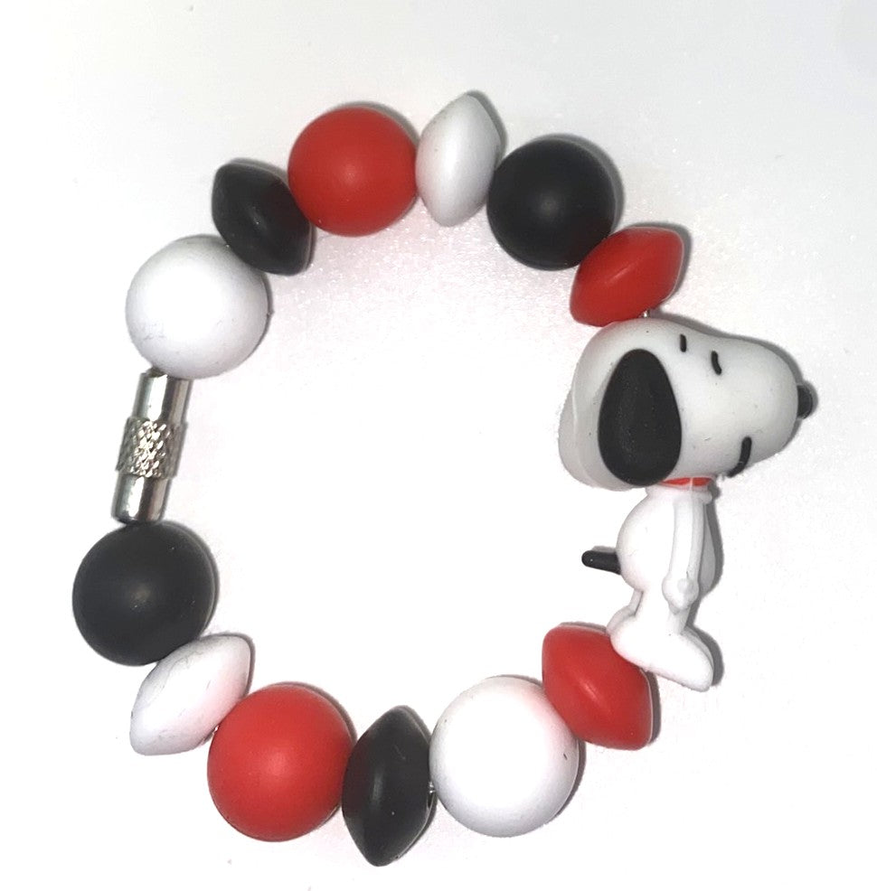 Beagle Cartoon Dog 3D Stanley Tumbler Cup Handle Charm