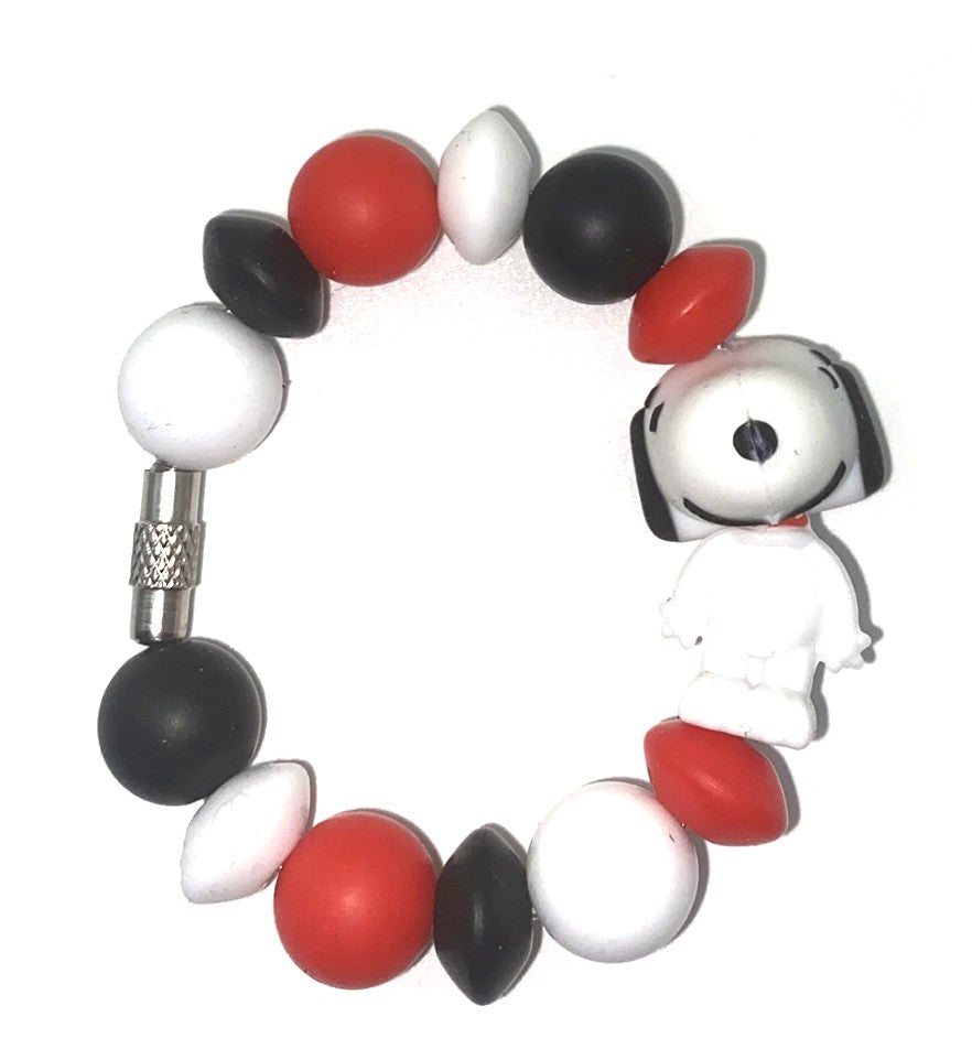 Beagle Cartoon Dog 3D Stanley Tumbler Cup Handle Charm