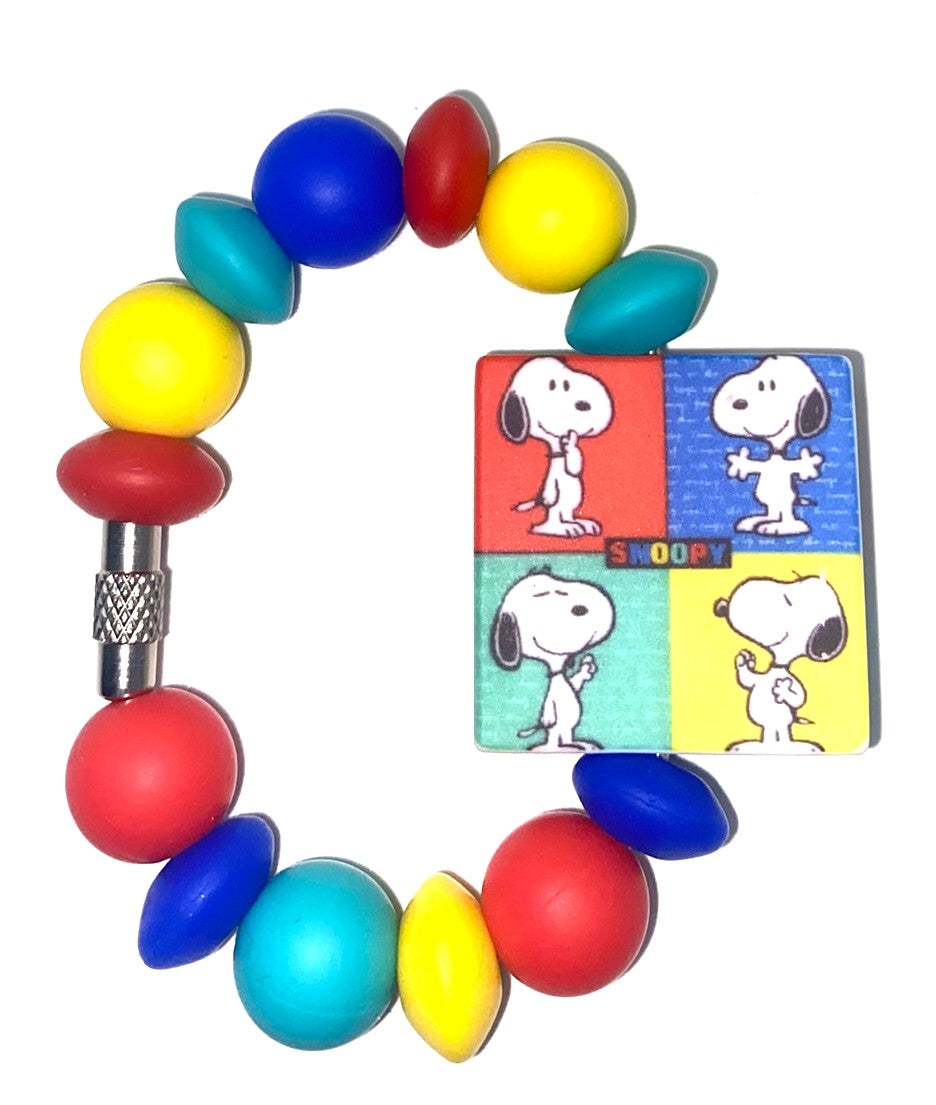Beagle Cartoon Dog 4 Color Block Art Stanley Tumbler Cup Handle Charm