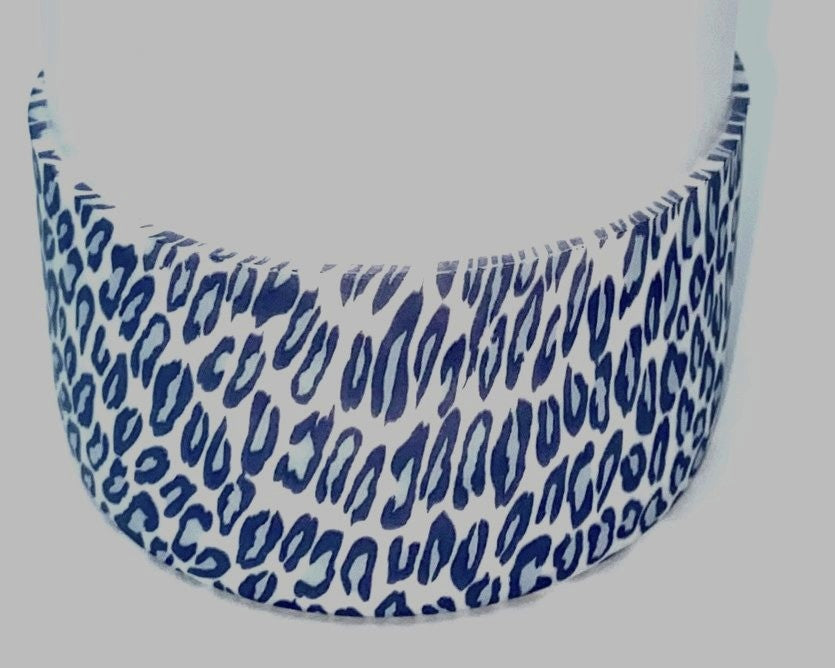 Leopard Print Snowfall Gray Blue Stanley Tumbler Boot Sleeve #32