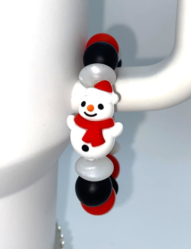 Snowman 3D Winter Stanley Tumbler Cup Handle Charm