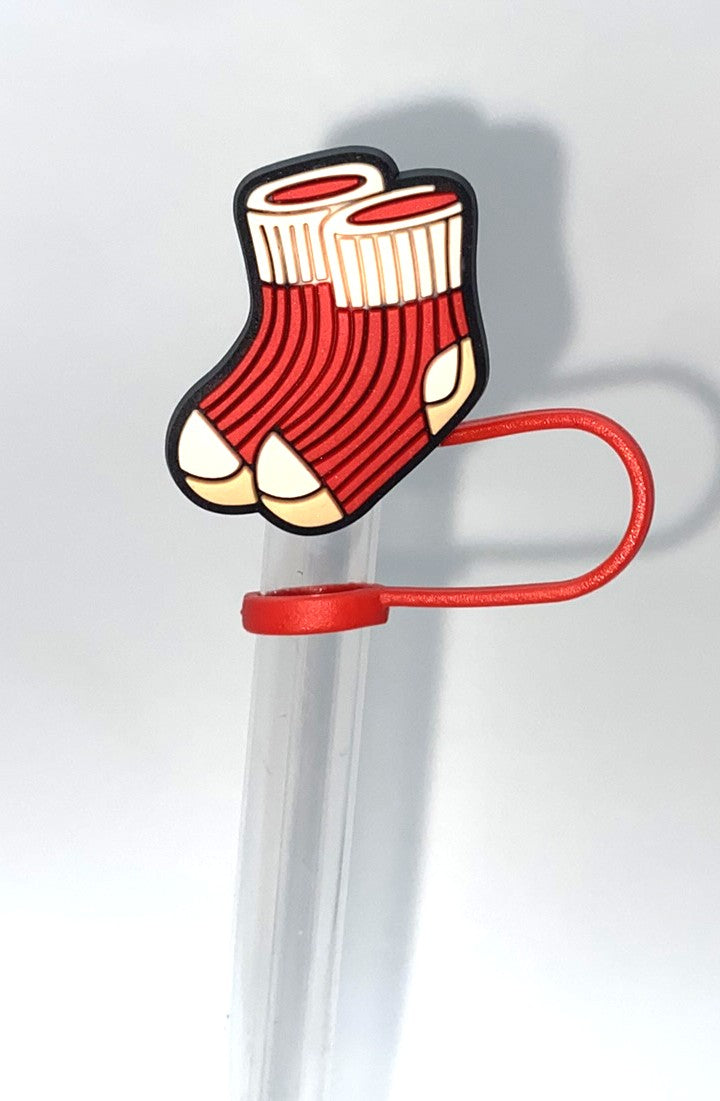 Cozy Socks Fall Straw Topper