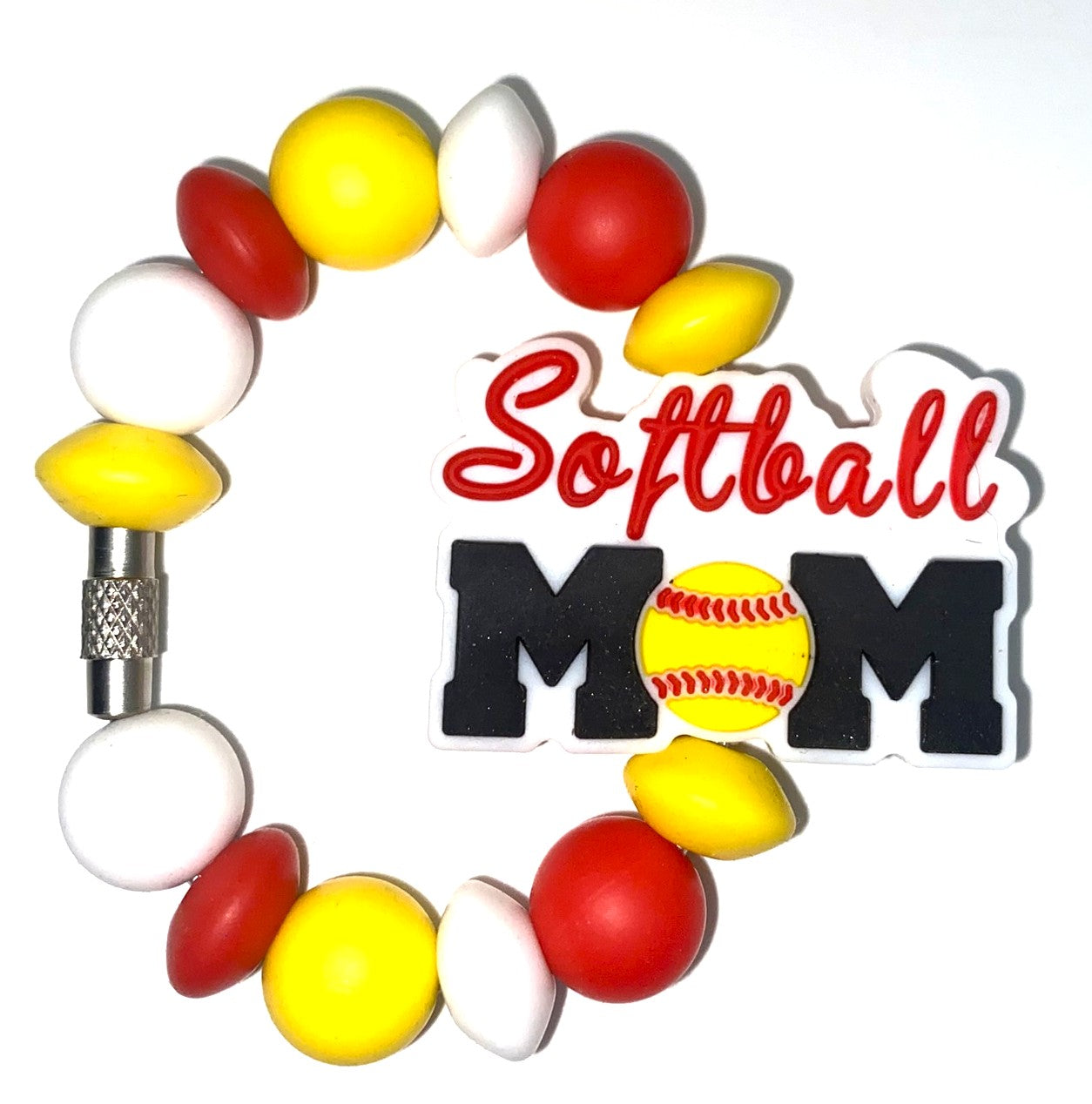 Softball Mom Stanley Tumbler Cup Handle Charm