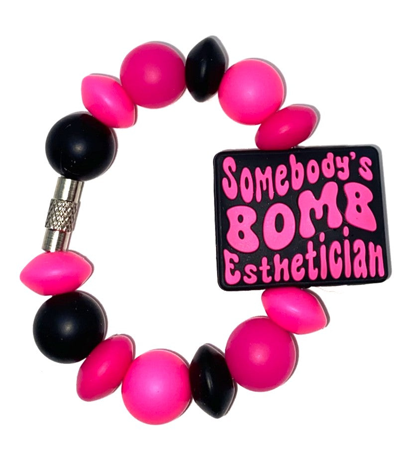 Somebody's Bomb Esthetician Stanley Tumbler Cup Handle Charm