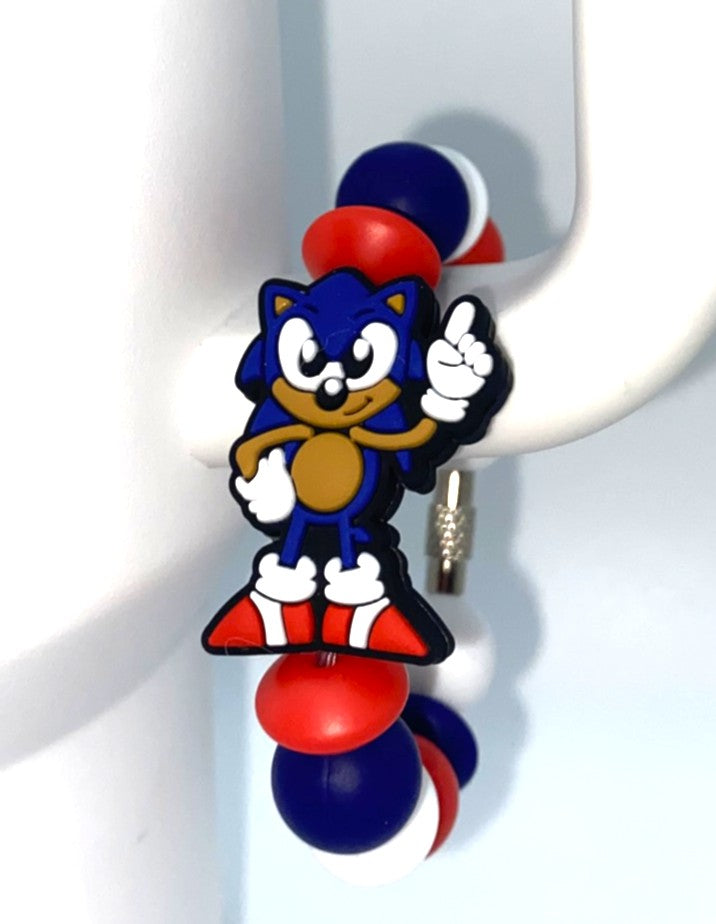Fast Hedgehog Video Game Guy Stanley Tumbler Cup Handle Charm