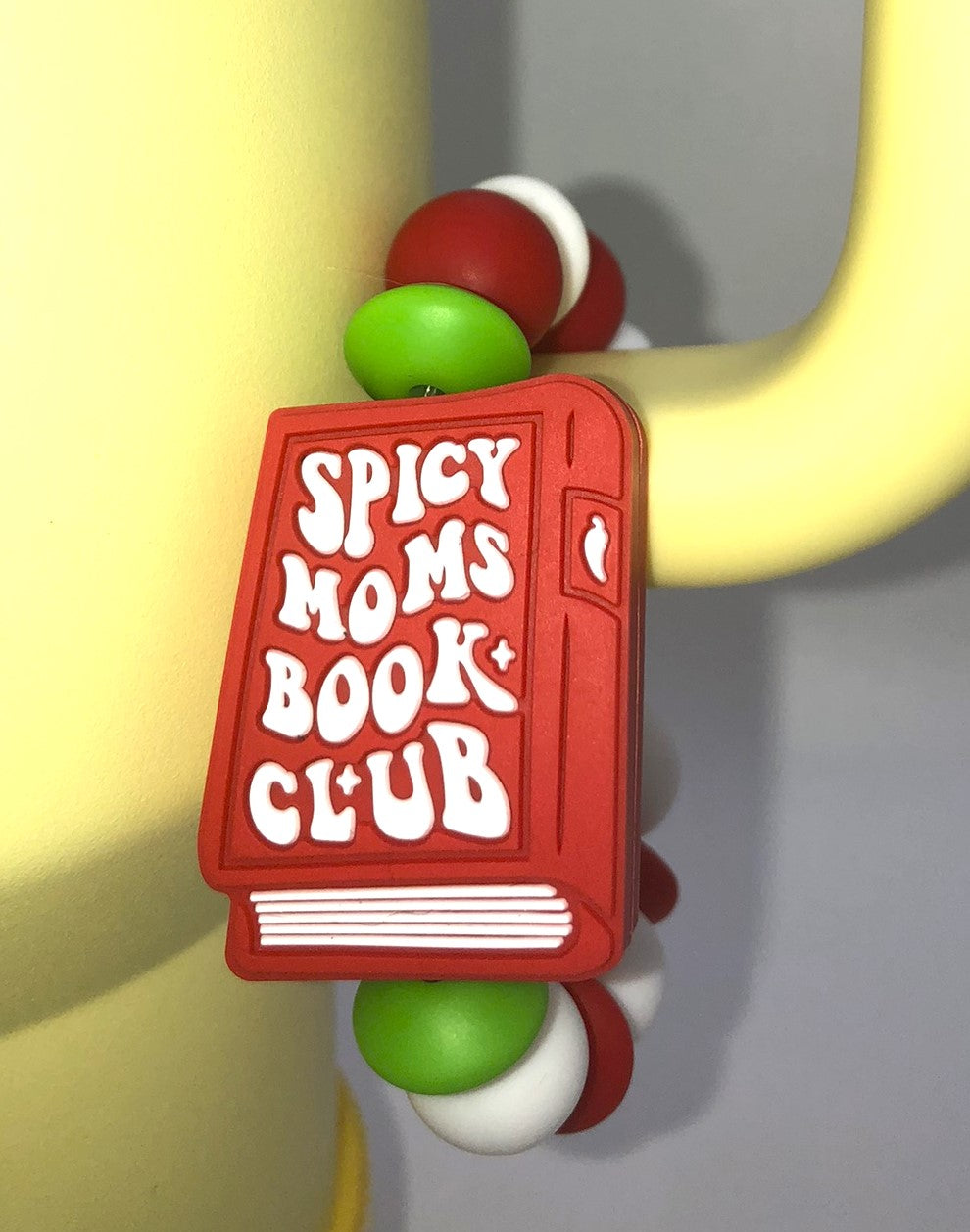 Spicy Moms Book Club Stanley Tumble Cup Handle Charm