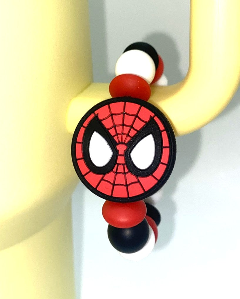 Spider Guy Mask Super Hero Stanley Tumbler Cup Handle Charm