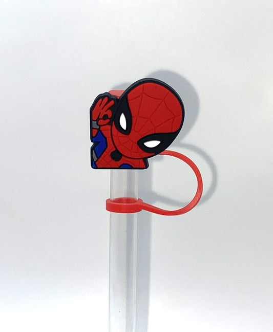 Spider Guy OK Sign Straw Topper