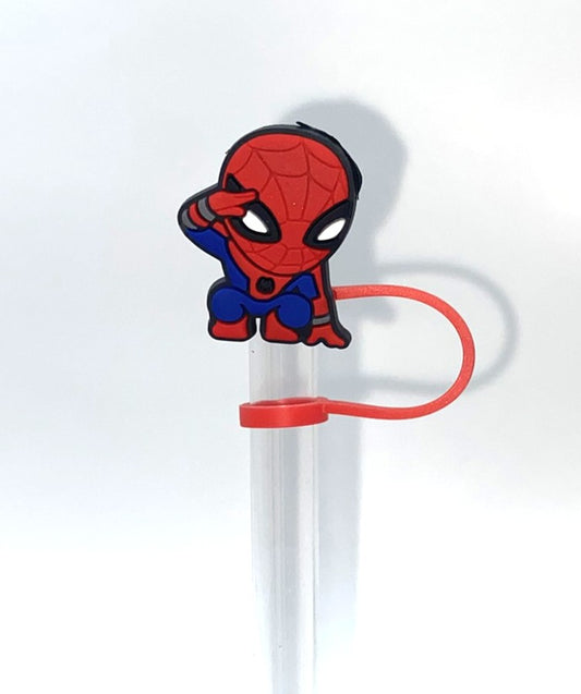 Spider Guy Salute Straw Topper