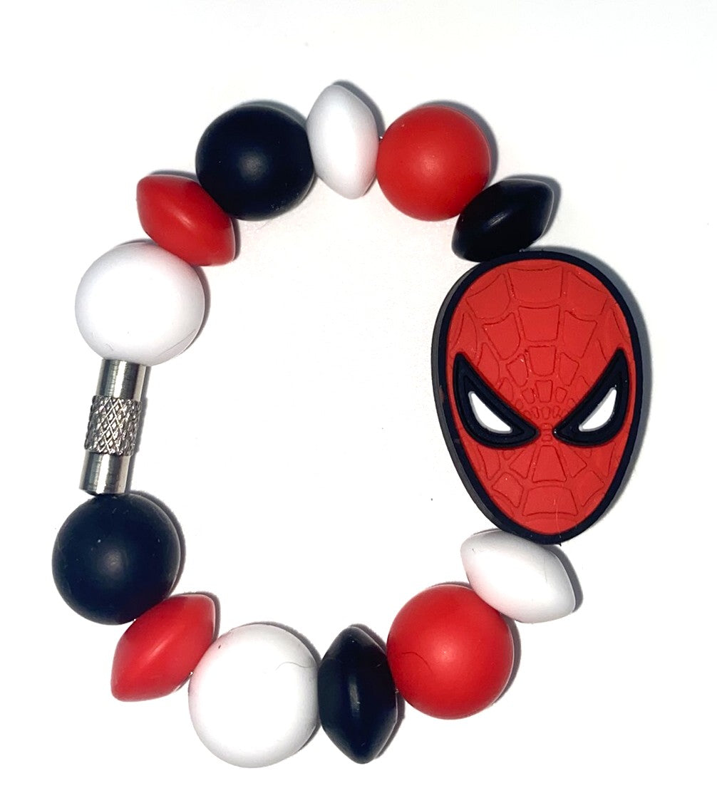 Spider Guy Oval Mask Super Hero Stanley Tumbler Cup Handle Charm