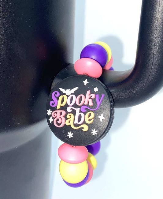 Spooky Babe Stanley Tumbler Cup Handle Charm