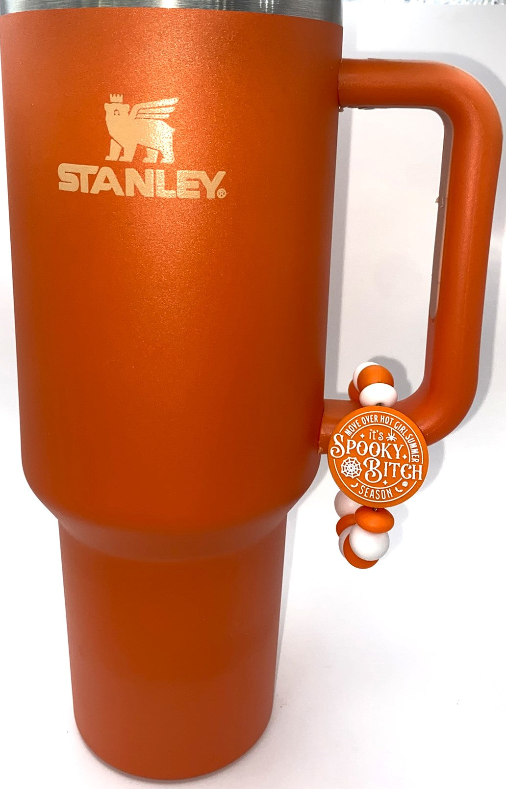 Move Over Hot Girl Summer It's Spooky Bitch Season funny Stanley Tumbler Cup Handle Charm