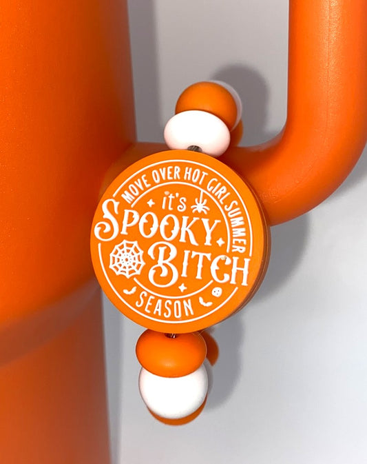 Move Over Hot Girl Summer It's Spooky Bitch Season funny Stanley Tumbler Cup Handle Charm