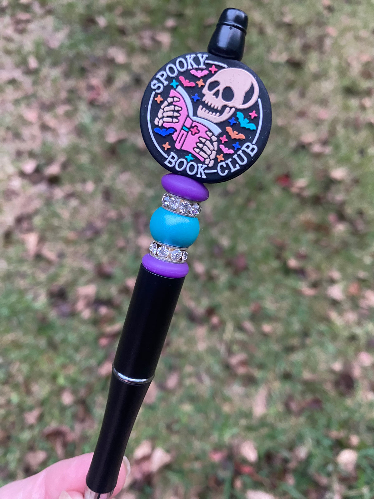 Spooky Book Club Beaded Pen